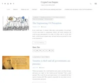CRYptocoinempire.net(Cryptocurrency Demystified) Screenshot