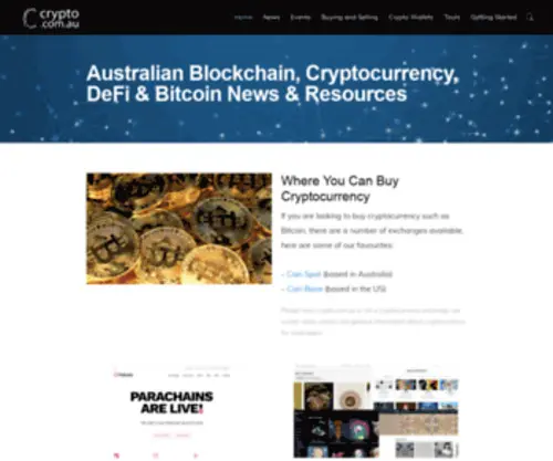 CRYpto.com.au(Cryptocurrency & bitcoin news & resources) Screenshot