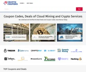 CRYptocoupons.net(Promo Codes and Coupons for Cloud Mining and Cryptocurrency Services) Screenshot