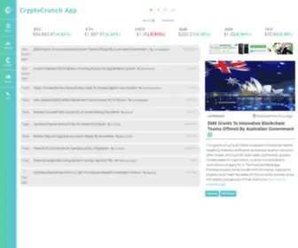 CRYptocrunchapp.com(Real-time Fastest Cryptocurrency News, Get Authentic 24/7 ALT Coins News) Screenshot