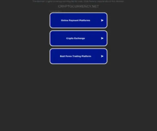 CRYptocurrency.net(Web hosting provider) Screenshot