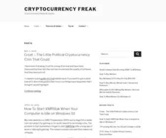 CRYptocurrencyfreak.com(Cryptocurrency Freak) Screenshot