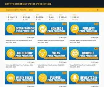 CRYptocurrencypriceprediction.com(Cryptocurrency Price Prediction 2021) Screenshot