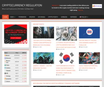 CRYptocurrencyregulations.net(Cryptocurrency Regulations) Screenshot