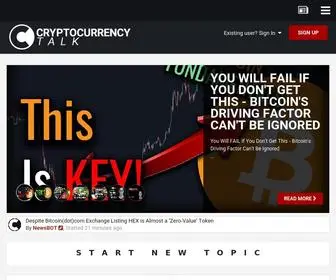 CRYptocurrencytalk.com(Open source P2P money) Screenshot