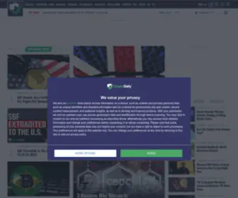 CRYptodaily.co.uk(Cryptocurrency and Blockchain News by Crypto Daily) Screenshot