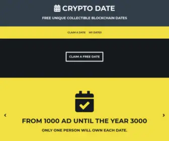 CRYptodate.io(Crypto Dates) Screenshot