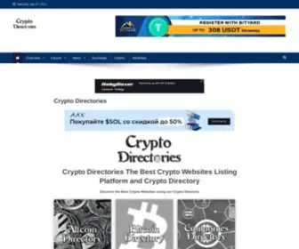 CRYptodirectories.com(Crypto Directories) Screenshot