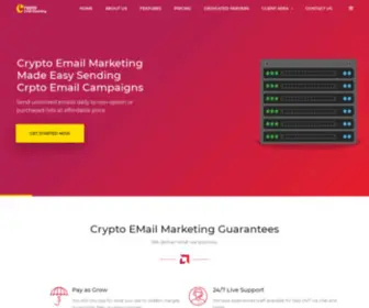 CRYptoemailmarketing.com(Crypto Email Marketing) Screenshot