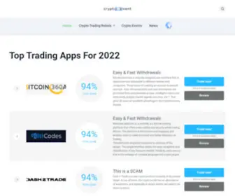 CRYptoevent.io(Crypto Currency News & Reviews 2023) Screenshot