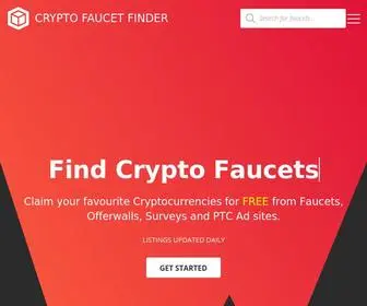 CRYptofaucetfinder.com(Crypto Faucet Finder) Screenshot