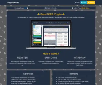 CRYptofaucetpays.com(Ultimate Crypto Faucet) Screenshot