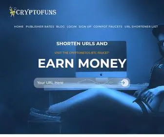 CRYptofuns.ru(Cryptofuns url Shortener) Screenshot