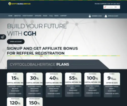 CRYptoGlobalheritage.com(The Future of Crypto) Screenshot