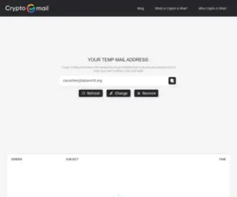 CRYptogmail.com(Crypto G Mail) Screenshot