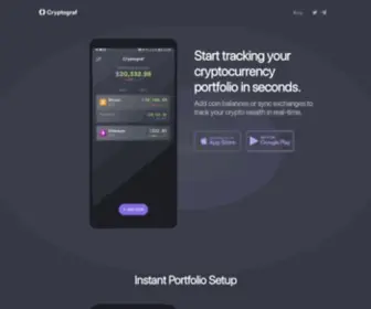 CRYptograf.io(Crypto portfolio tracker) Screenshot