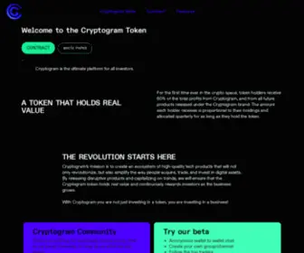 CRYptogramplatform.com(Cryptogram) Screenshot