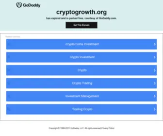 CRYptogrowth.org(Oops, something lost) Screenshot