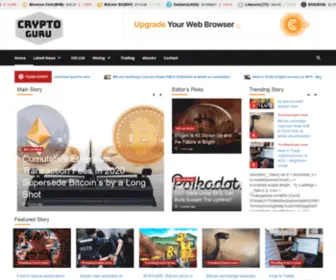 CRYptogurunow.com(Trending crypto) Screenshot