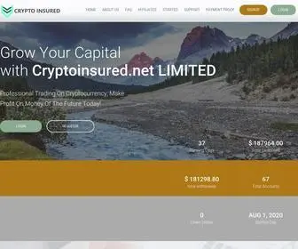 CRYptoinsured.net(About) Screenshot