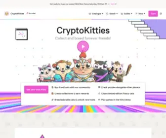 CRYptokitties.co(Collect and breed digital cats) Screenshot