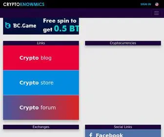 CRYptoknowmics.com(Crypto news today) Screenshot