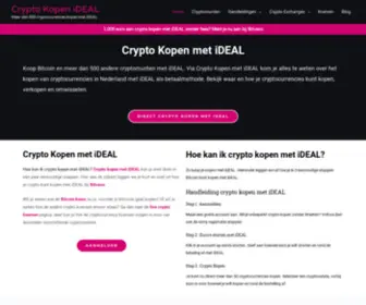CRYptokopenideal.nl(Crypto Kopen met iDEAL) Screenshot
