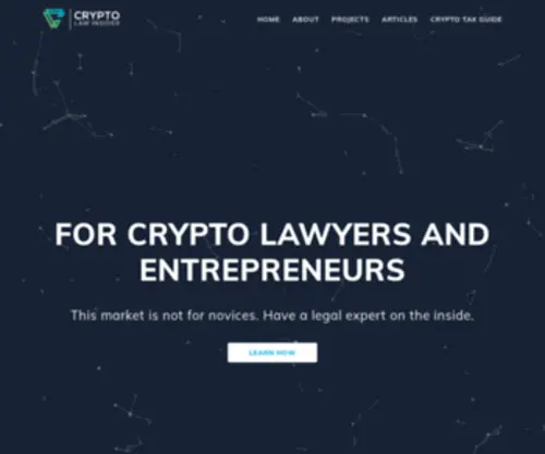 CRYptolawinsider.com(Crypto Law Insider) Screenshot