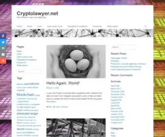 CRYptolawyer.net(The Evolution of Law in the Digital Age) Screenshot