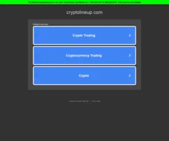 CRYptolineup.com(BannerWire) Screenshot