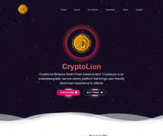 CRYptoliontoken.org(CryptoLion Binance Smart Chain based project) Screenshot