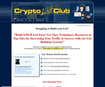 CRYptolistclub.com(CryptoListClub) Screenshot