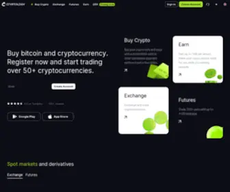 CRYptology.com(Cryptocurrency exchange) Screenshot