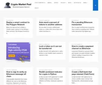 CRYptomarketpool.com(Crypto Market Pool) Screenshot