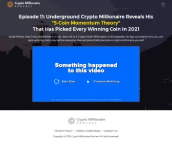 CRYptomillionairepodcast.com(Crypto Millionaire Podcast) Screenshot