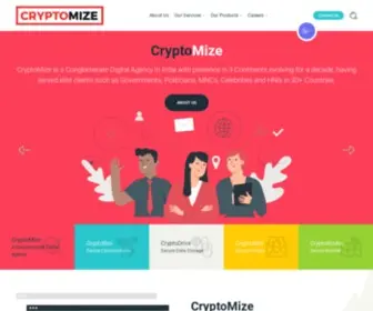 CRYptomize.com(Online reputation management company) Screenshot