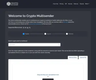 CRYptomultisender.com(Crypto Multisender) Screenshot