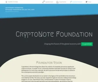 CRYptonotefoundation.org(CRYptonotefoundation) Screenshot