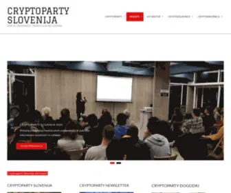 CRYptoparty.si(Ker je zasebnost pravica in ne izjema) Screenshot