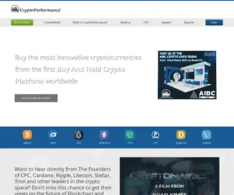 CRYptoperformance.io(CryptoPerfomance connects all crypto) Screenshot