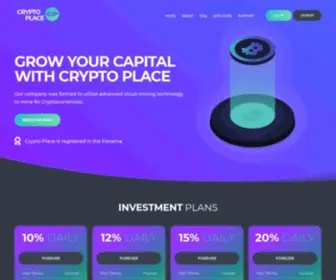 CRYptoplace.site(Invest company) Screenshot