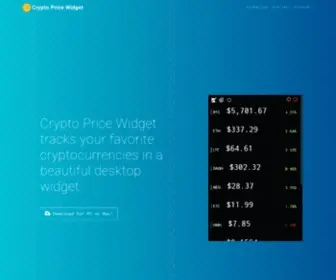 CRYptopricewidget.com(Crypto Price Widget) Screenshot