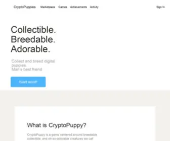 CRYptopuppies.org(Collect and breed digital puppies) Screenshot