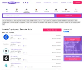 CRYptoremotejobs.com(Crypto Jobs and Remote Jobs) Screenshot