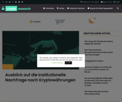 CRYptoresearchreport.de(Crypto Research Report) Screenshot