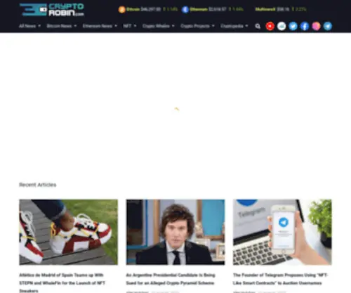 CRYptorobin.com(THE Place for Crypto News) Screenshot