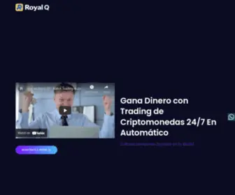 CRYptoroyalq.com(ROYAL Q) Screenshot