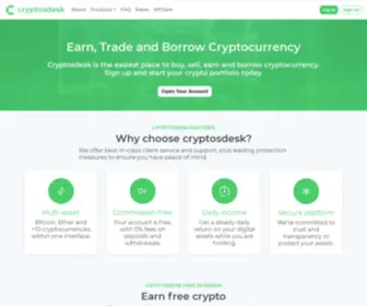 CRYptosdesk.io(Bitcoin) Screenshot