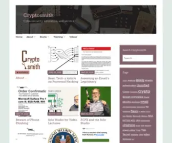 CRYptosmith.com(Cybersecurity education and service) Screenshot