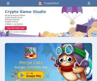 CRYptosoul.io(Crypto Gaming Studio) Screenshot